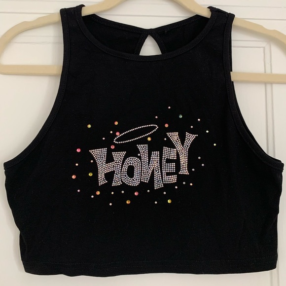 ‘HONEY’ Rhinestone Tank Top - Picture 2 of 4